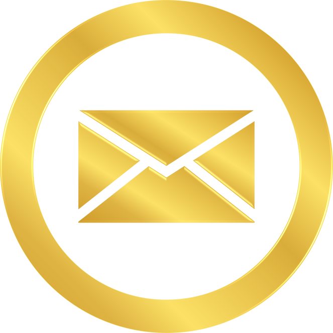 Gold Email Icon