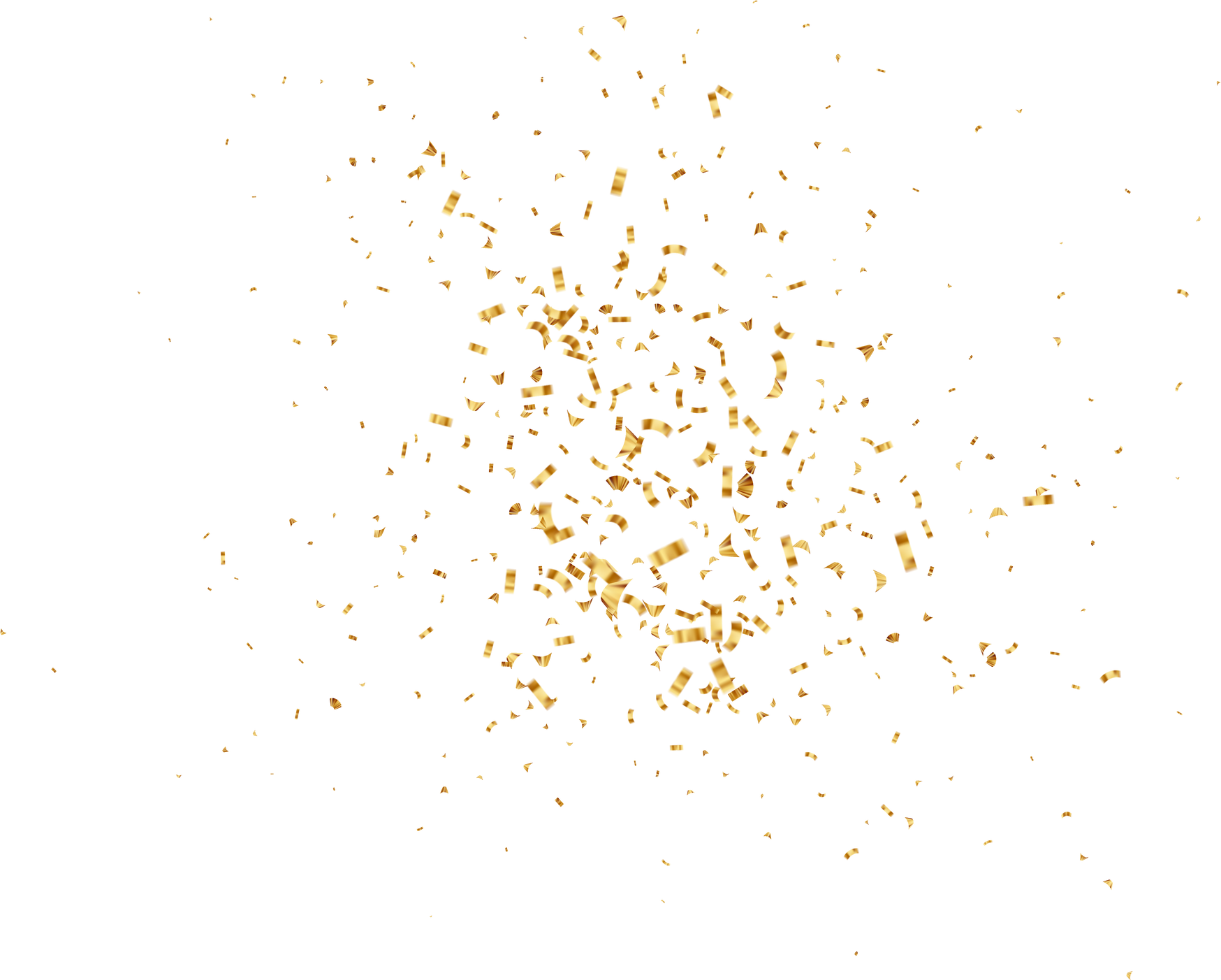 Golden Confetti Illustration